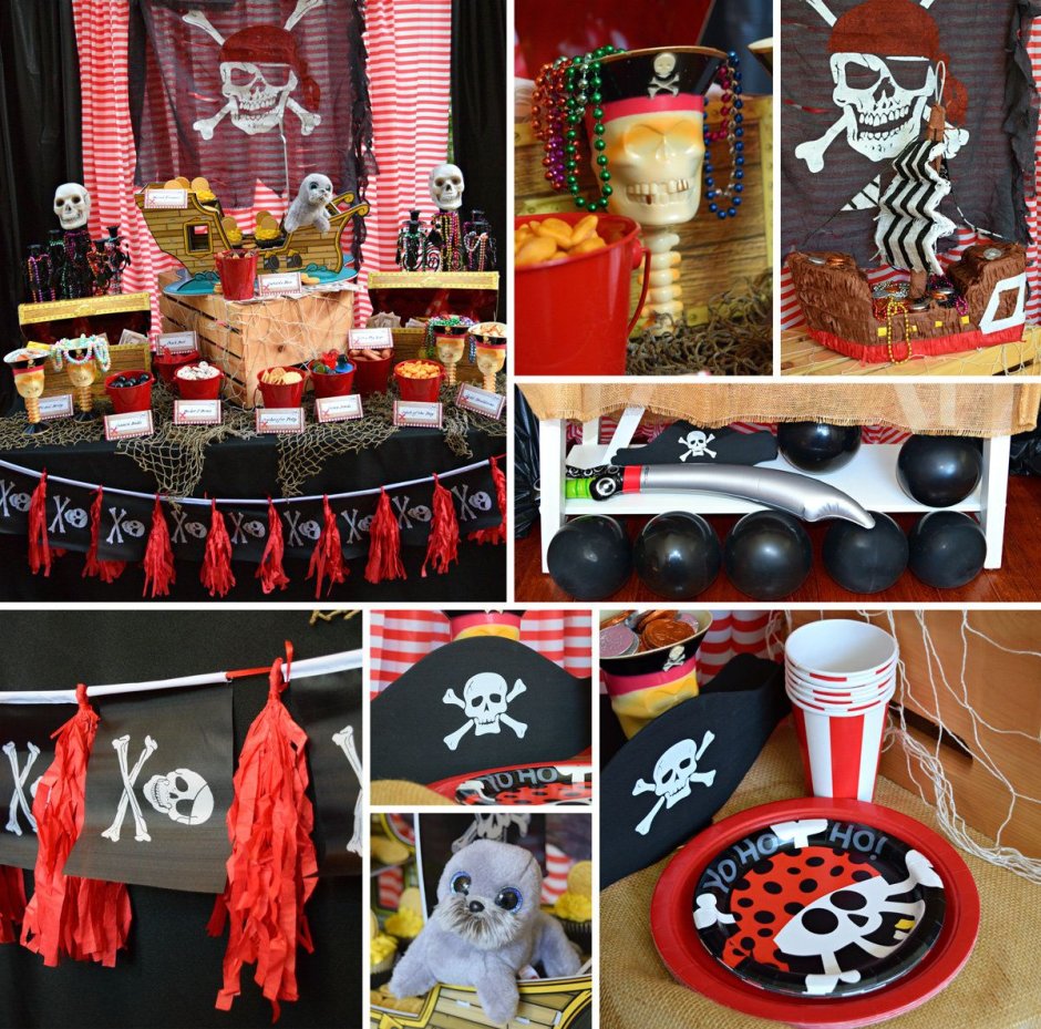 Пиратские украшения для праздника
