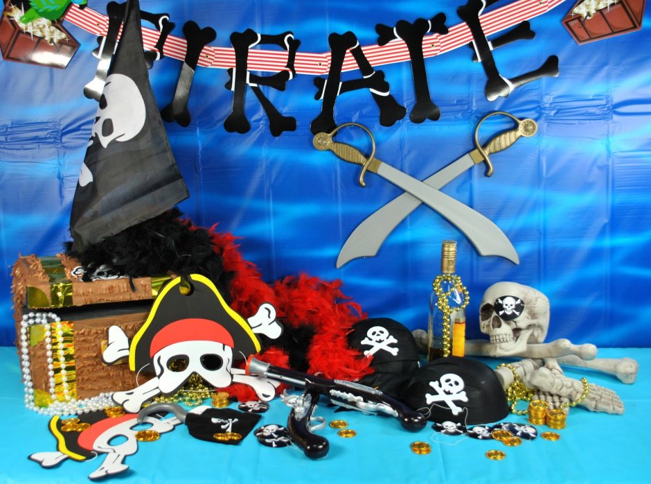 Пиратская вечеринка плакат