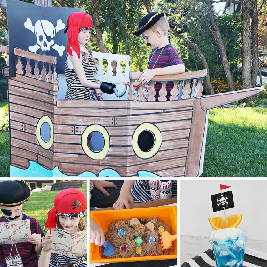 Фотозона Пиратская вечеринка для детей