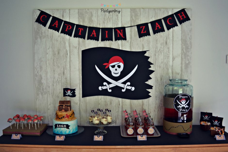 Украшения для пиратской вечеринки