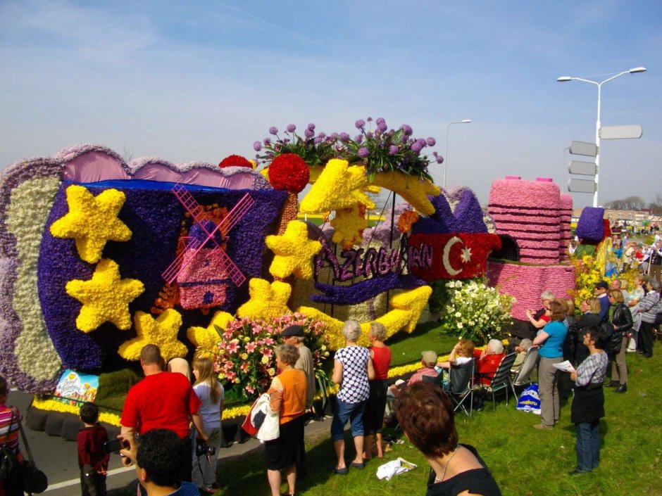 Фестиваль цветов в Амстердаме
