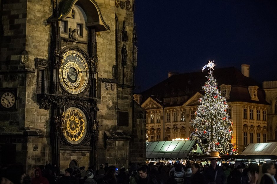 Атмосфера Рождества в Праге