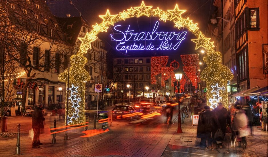Страсбург Франция Рождественские ярмарки
