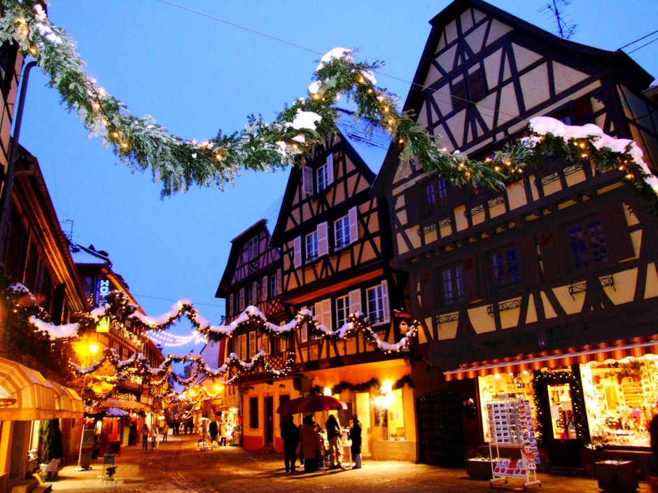 Эльзас Франция Рождество