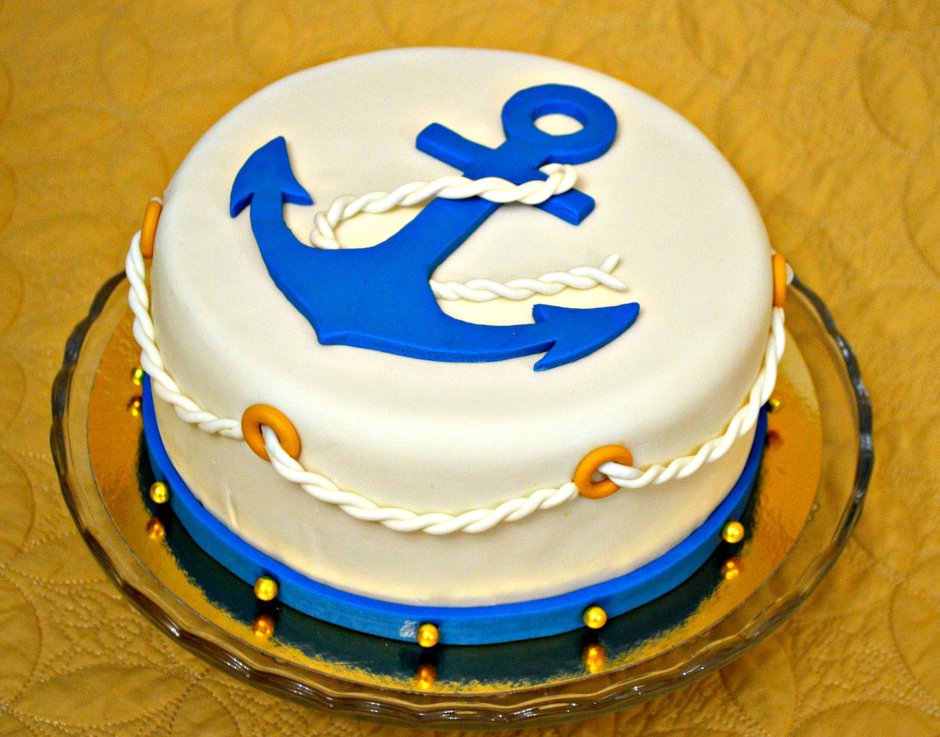 Торт для моряка с пряниками