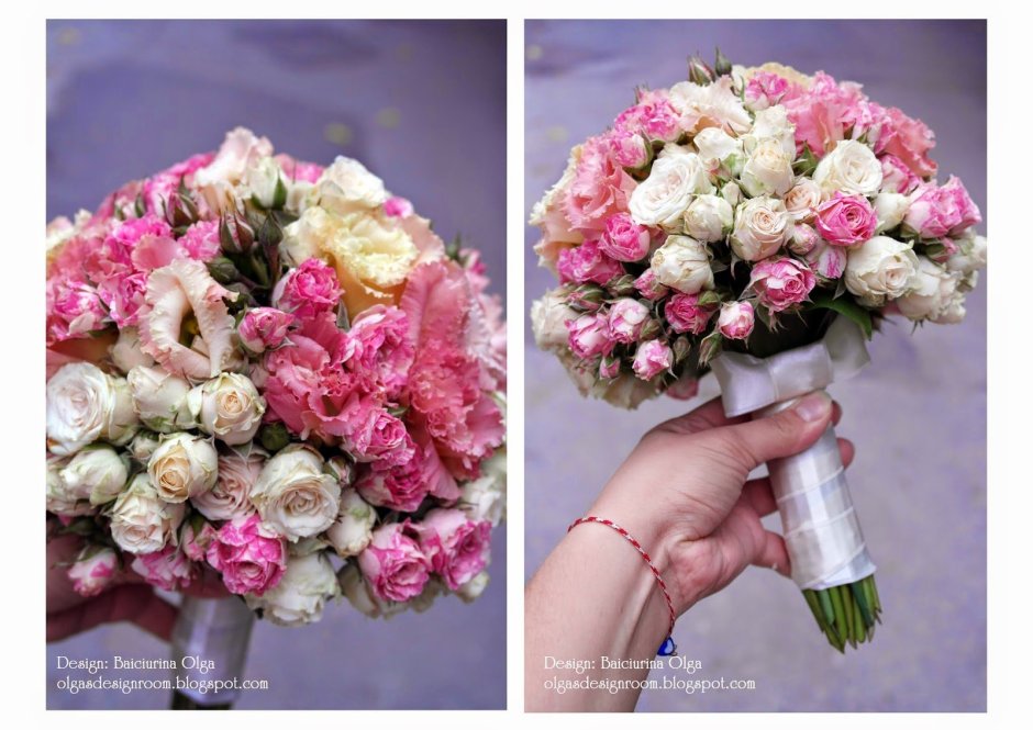 Как собрать свадебный из кустовых роз