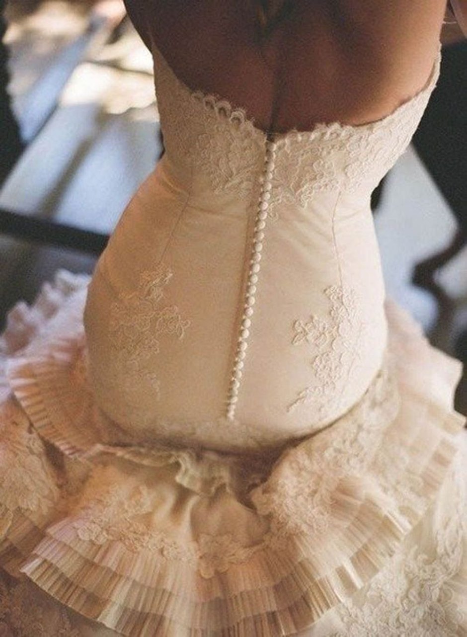 Корсетное свадебное платье