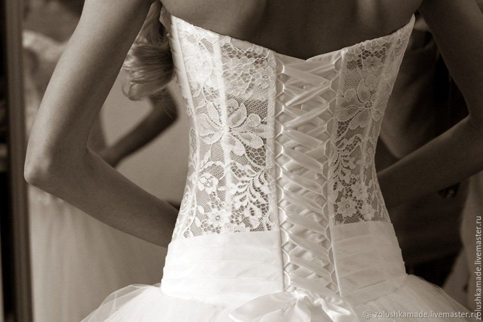 Свадебные платья пышные с корсетом
