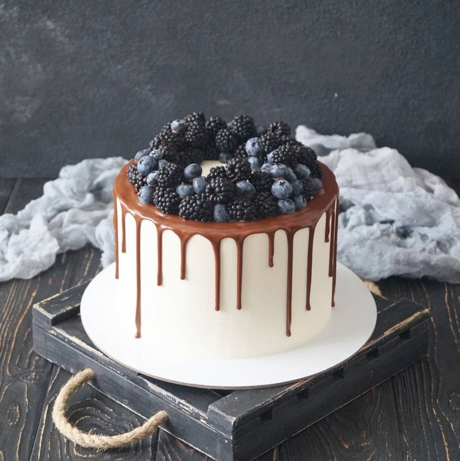 Красивые черные торты на день рождения