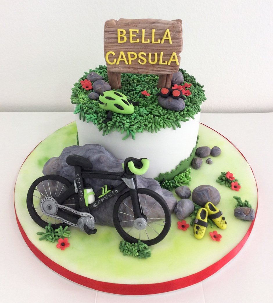 Топперы велосипедиста на торт