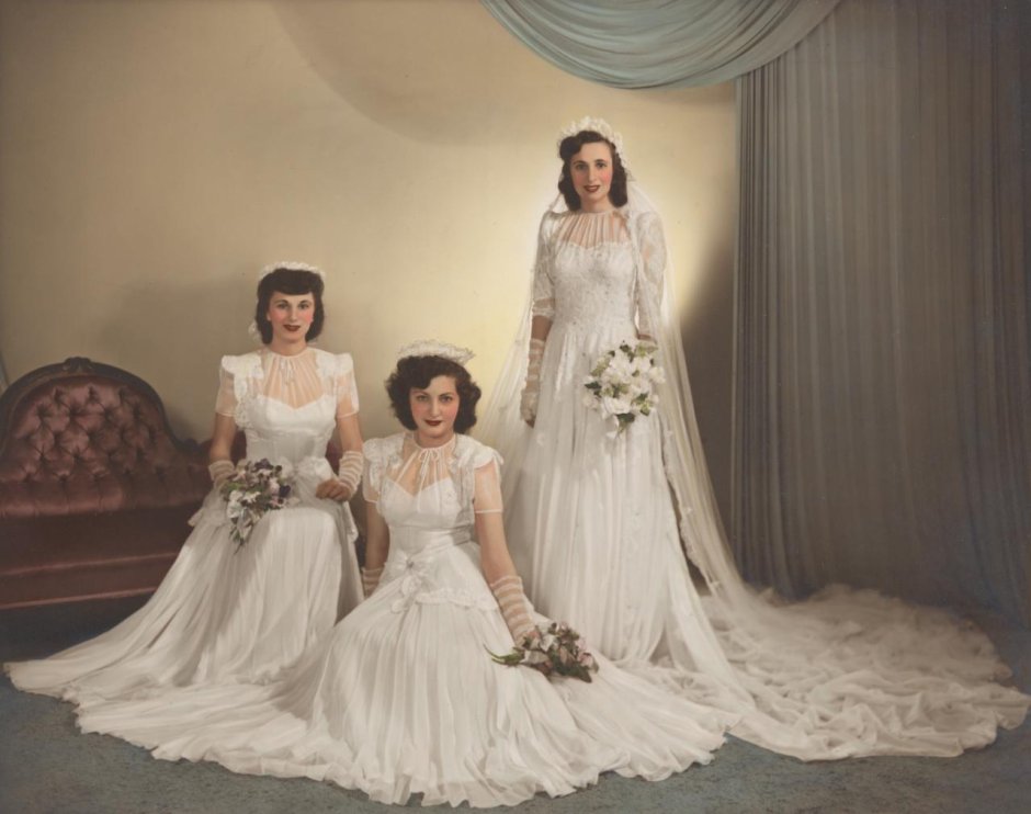 Свадебные платья 1940
