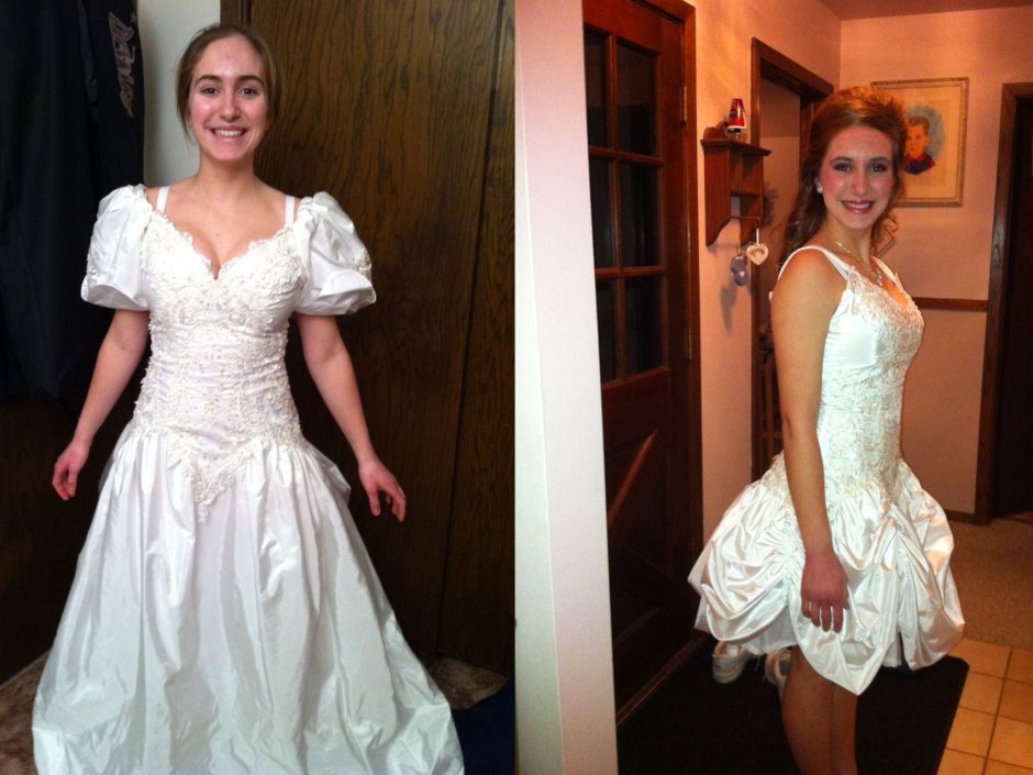 Переделка свадебного платья