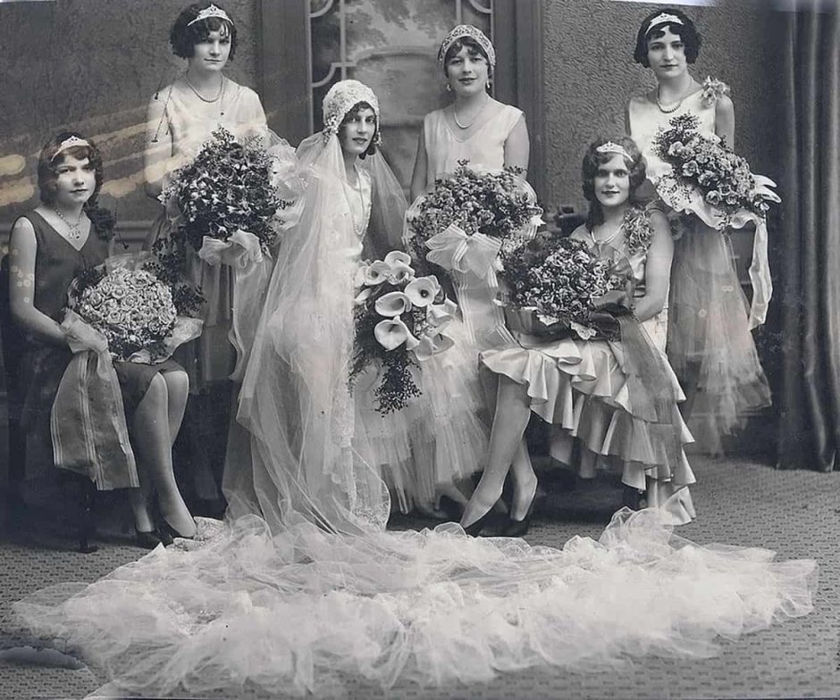 Свадебные платья 20х годов 20го века Англия