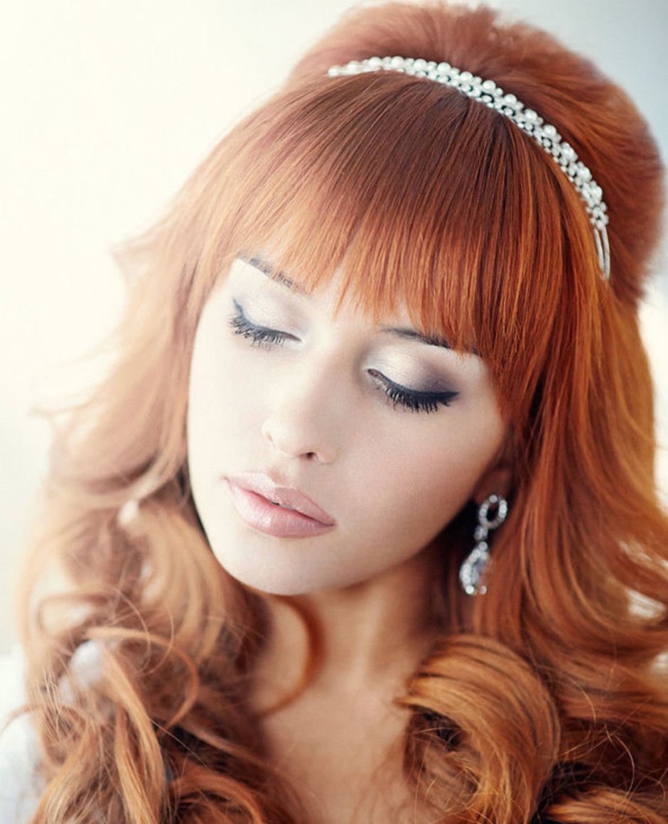 Свадебный макияж для рыжих волос