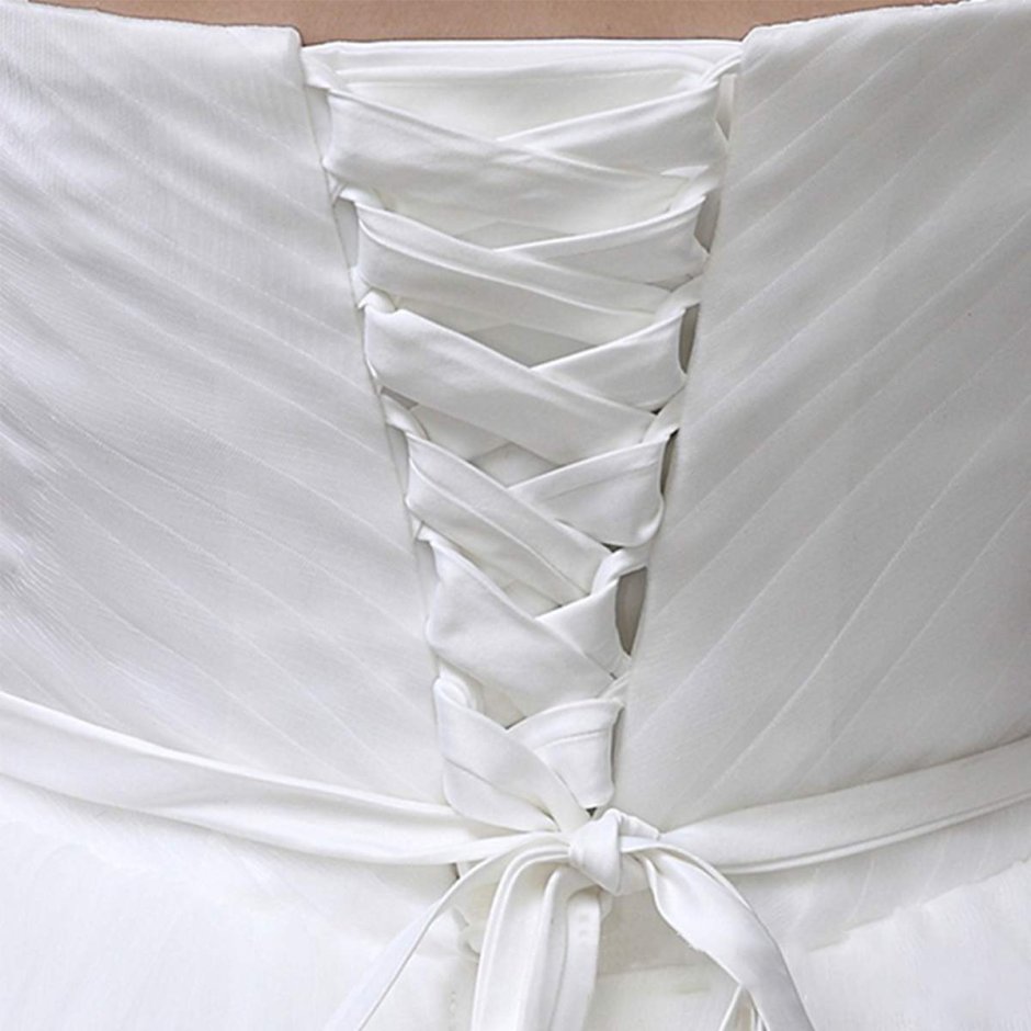 Шнуровка корсета свадебного платья