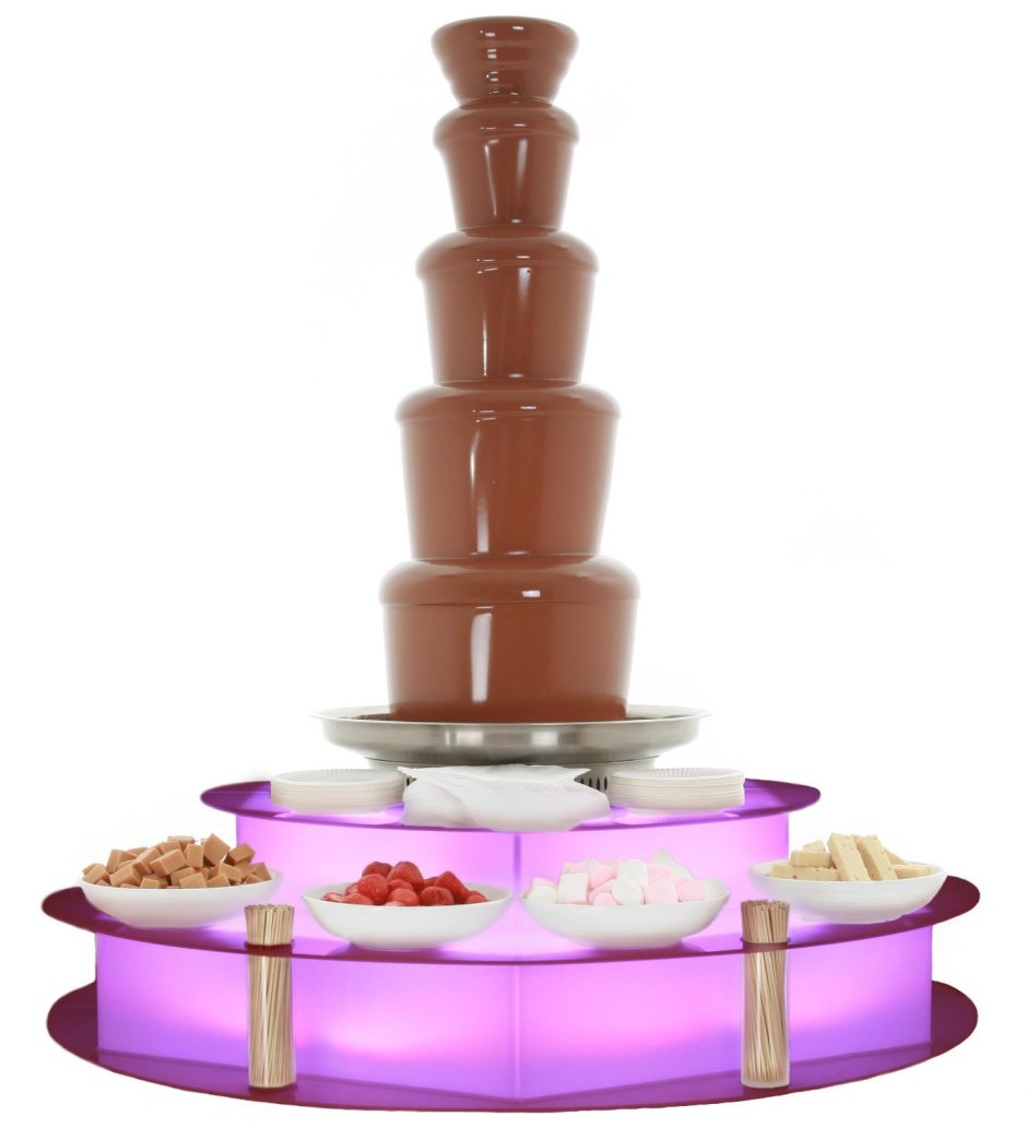 Шоколадный фонтан прозрачный