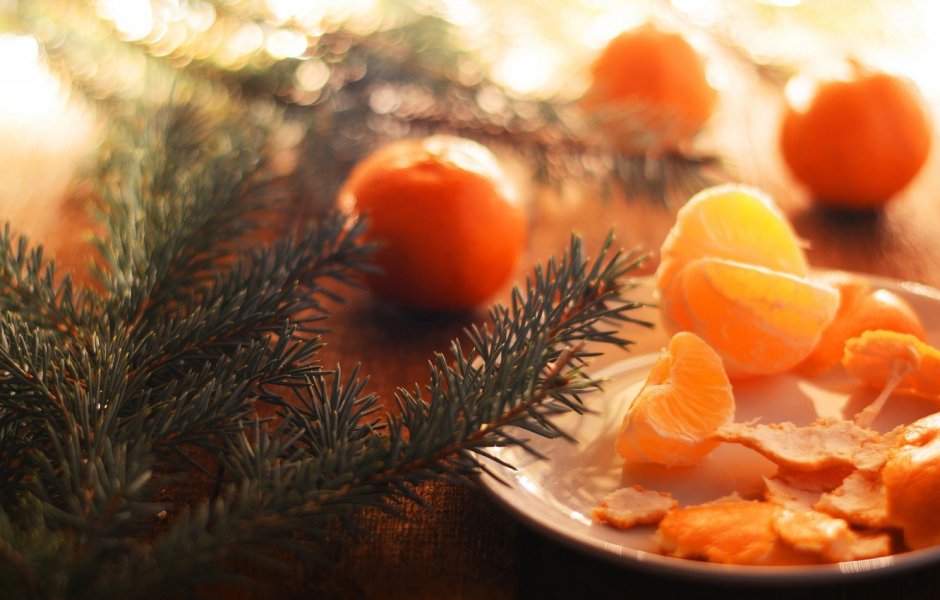 Новогодние композиции с апельсинами и корицей