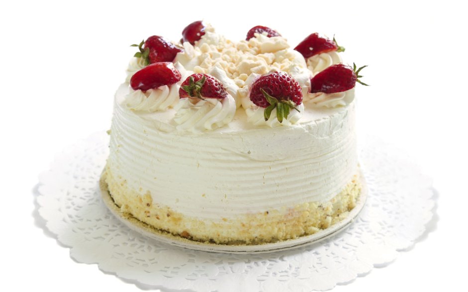 Белый тортик