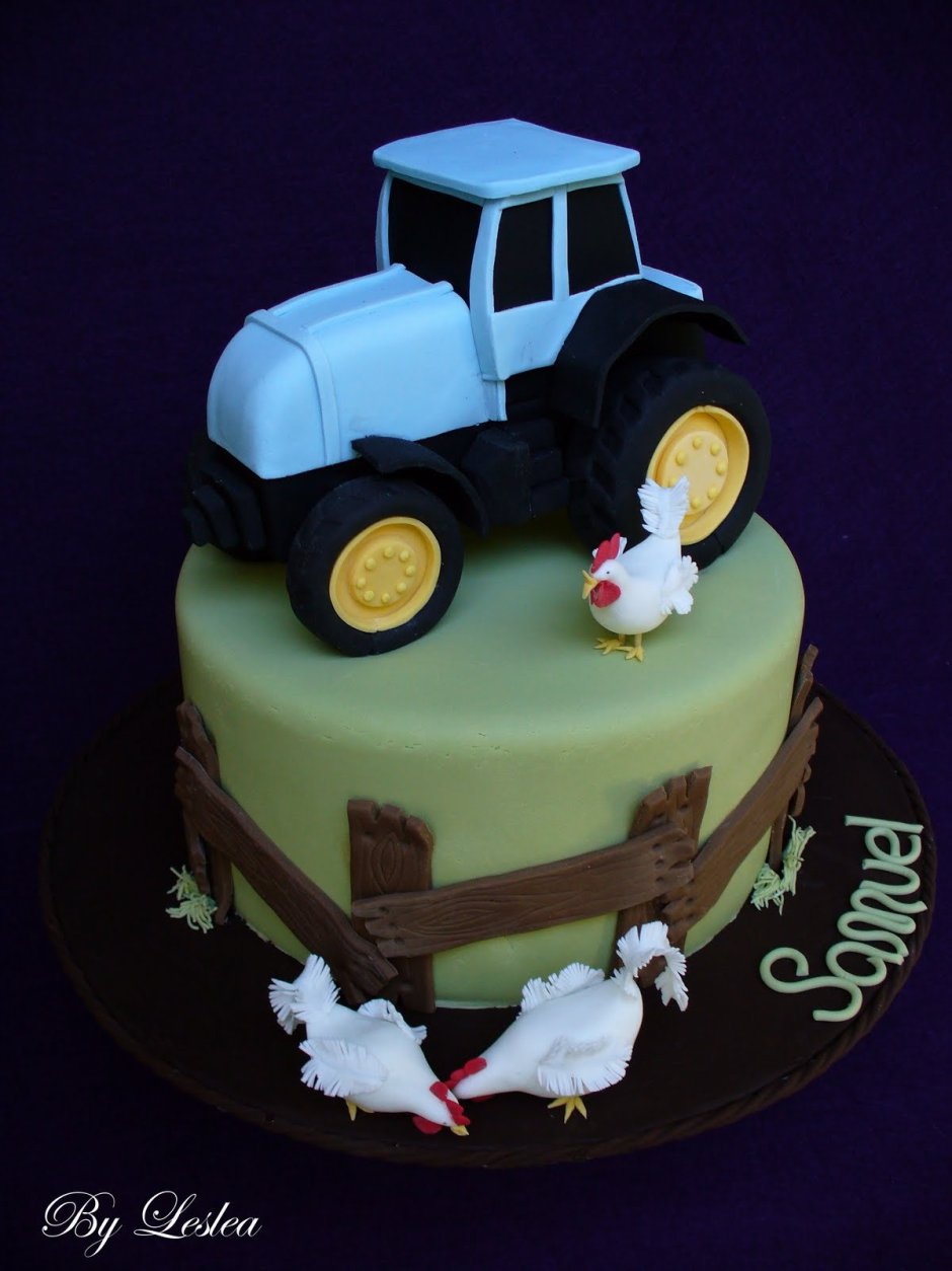 Торт трактор для мужчины на день рождения