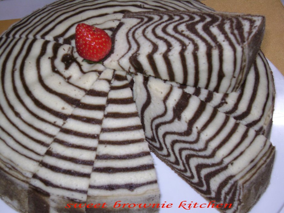 Творожный торт Зебра