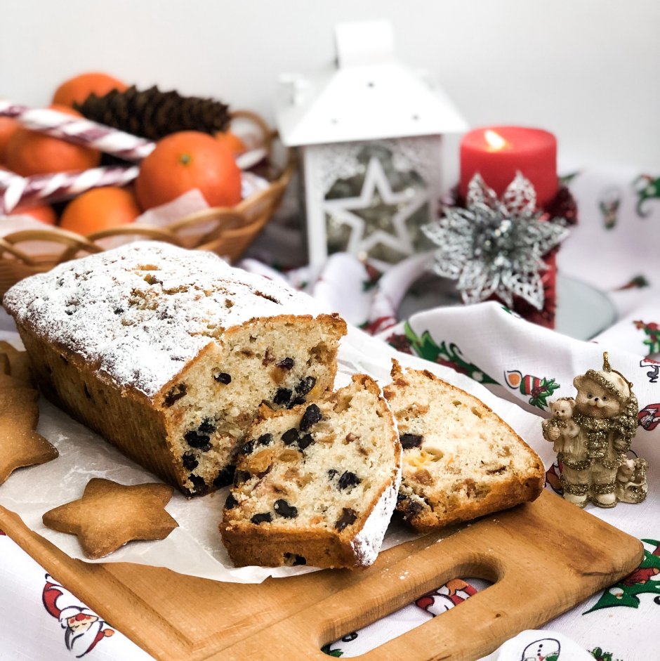 Рождественский кекс с сухофруктами и орехами от Юлии Высоцкой