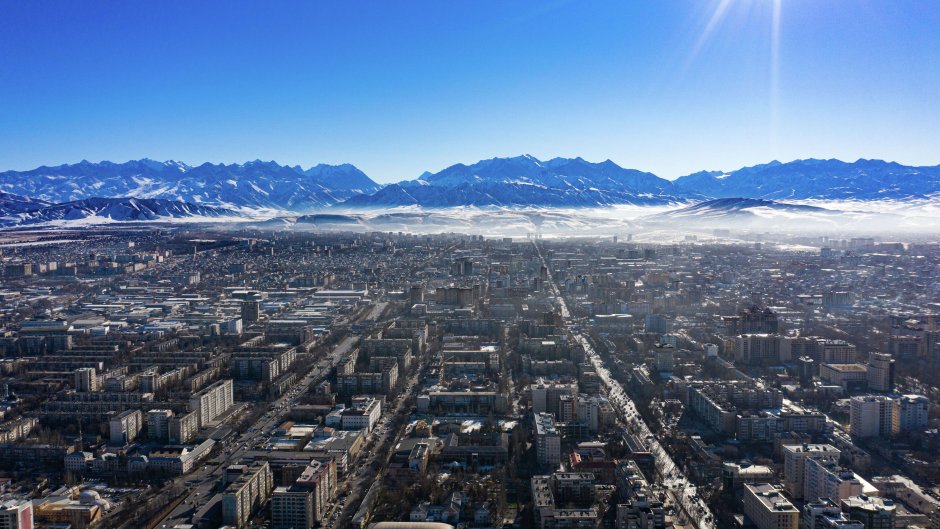 Киргизия Бишкек панорама