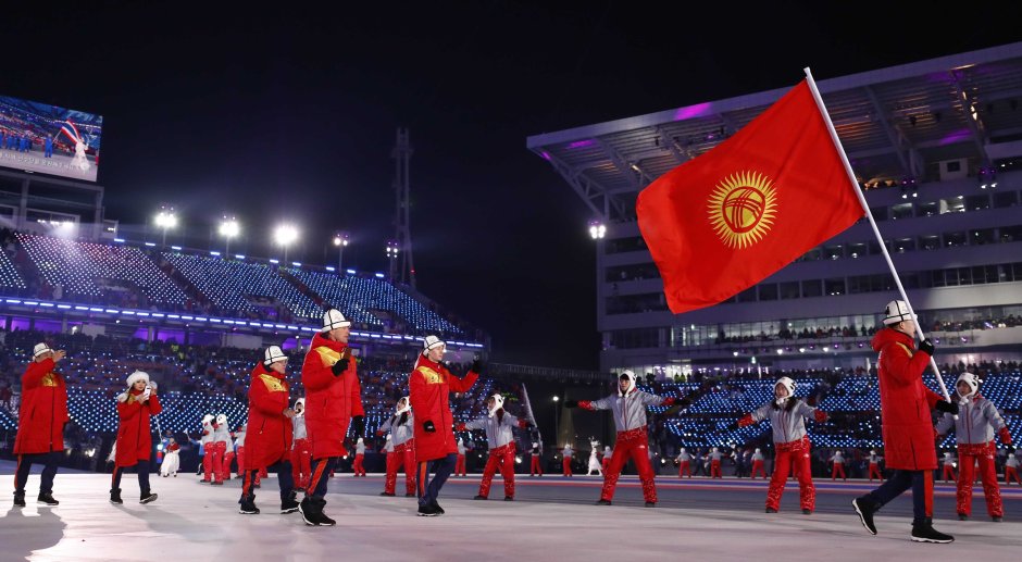 Флаг Кыргызстана и олимпиады