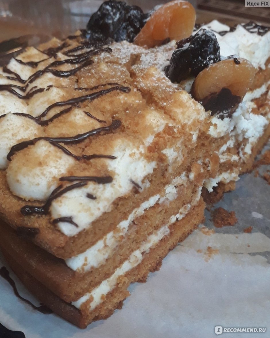 Сливочно миндальный торт Север Метрополь