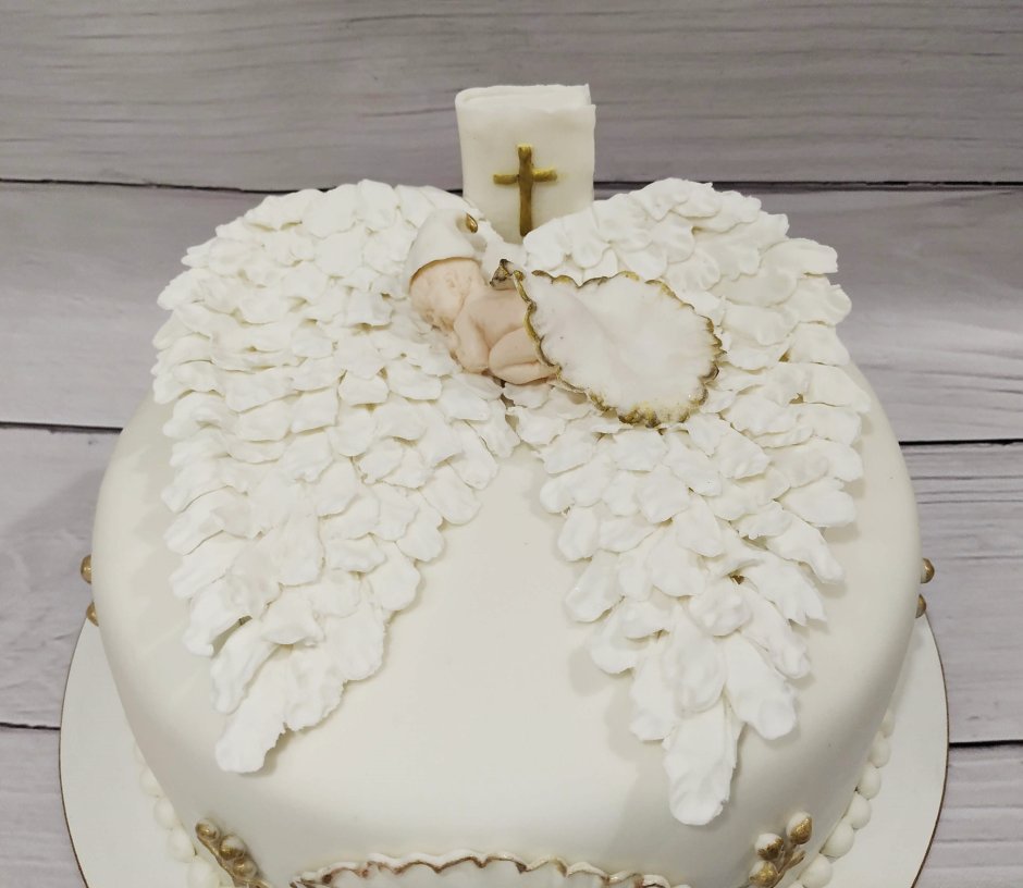 Красивый торт для крестин