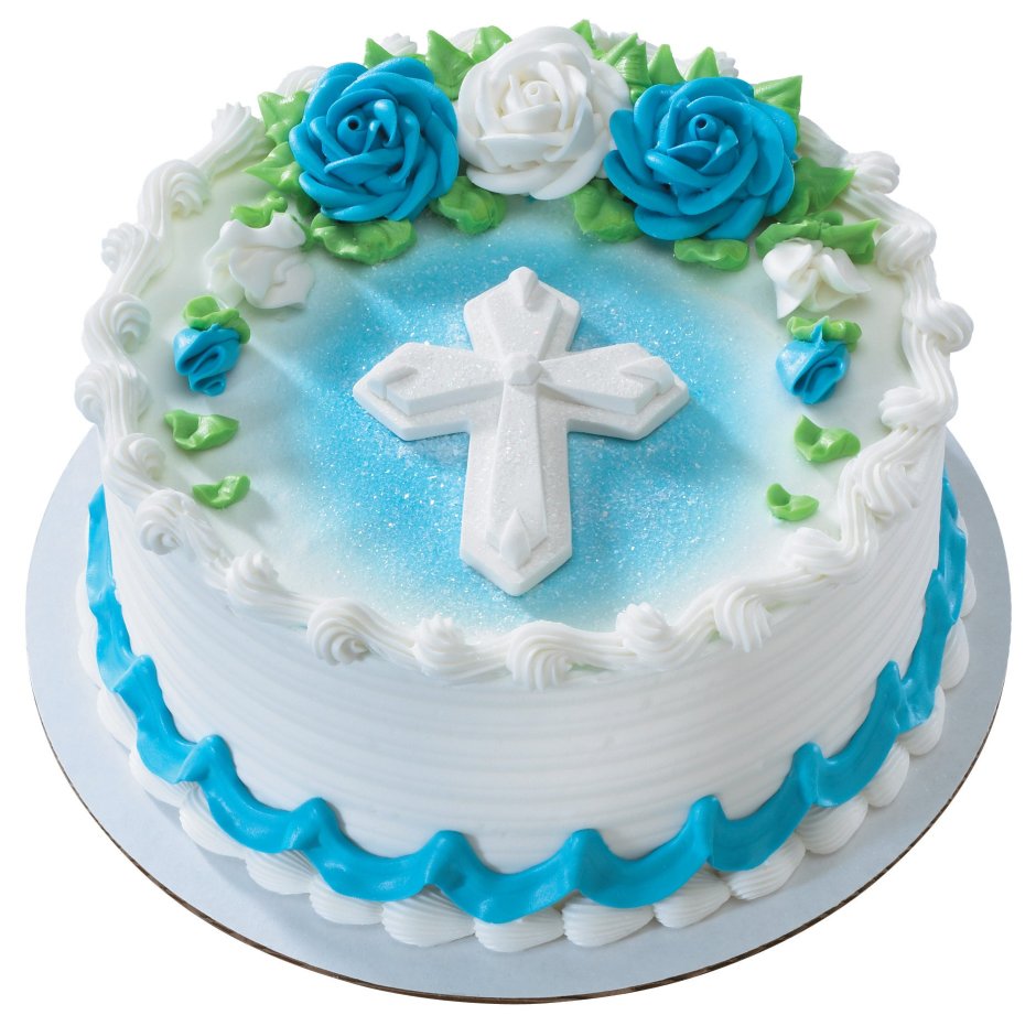 Торт на крещение стильный