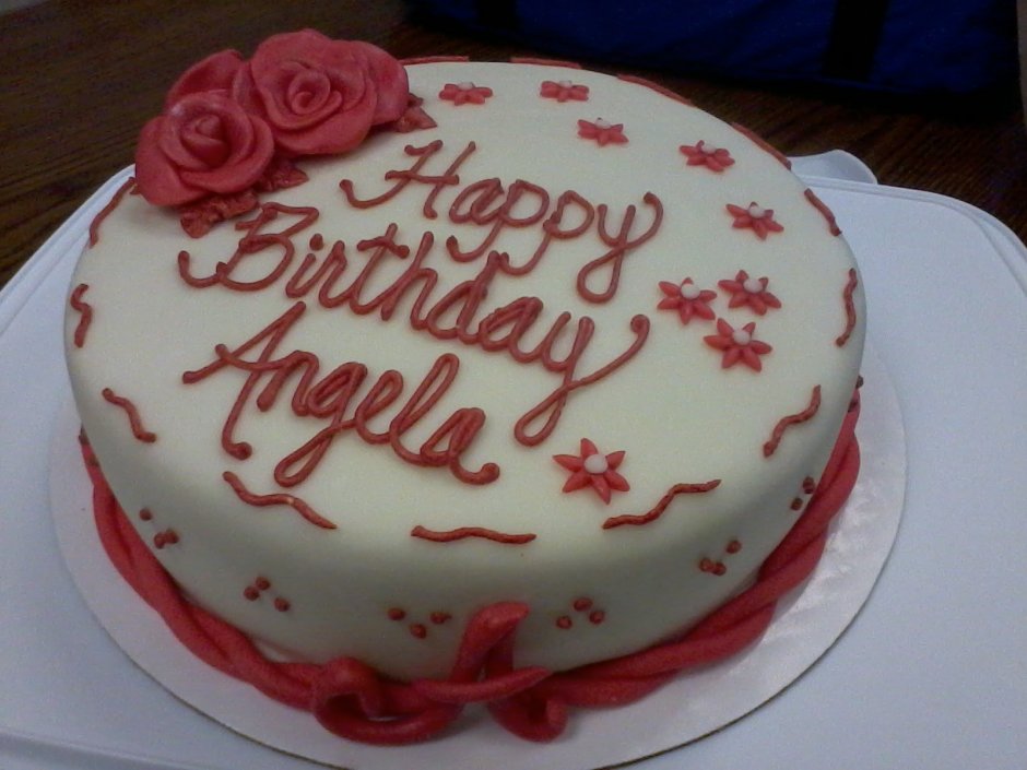 С днём рождения Анжела тортики