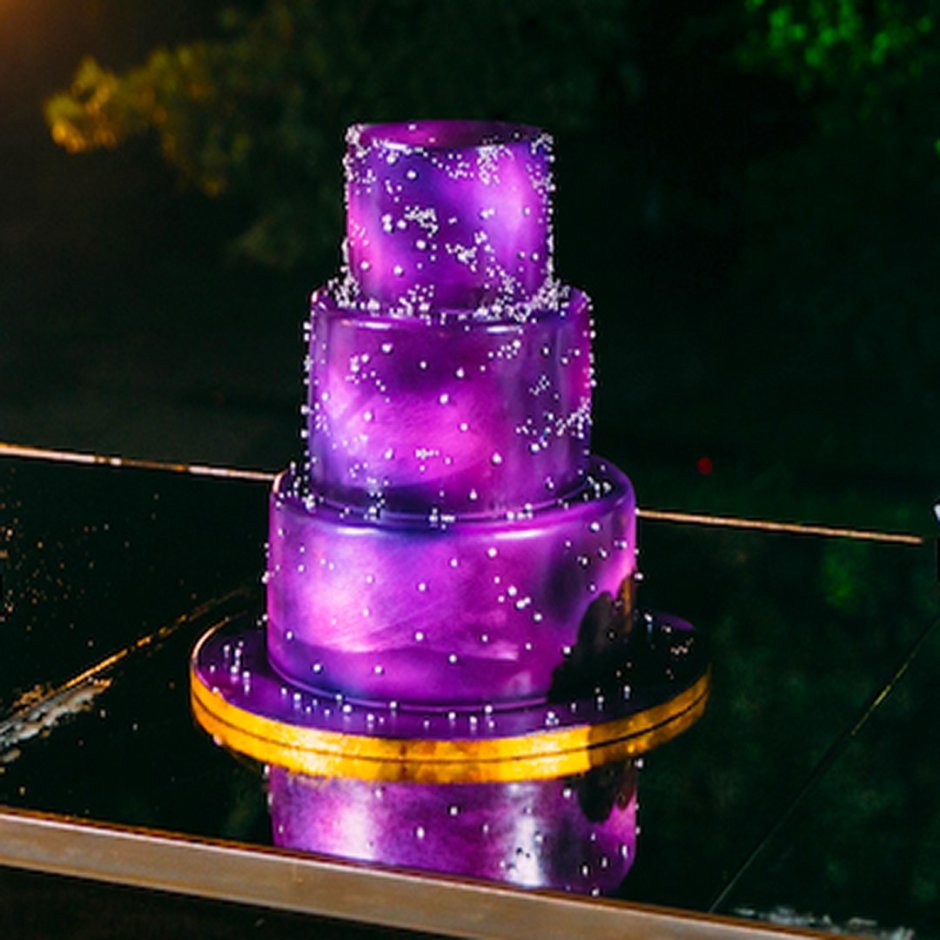Космический торт на свадьбу