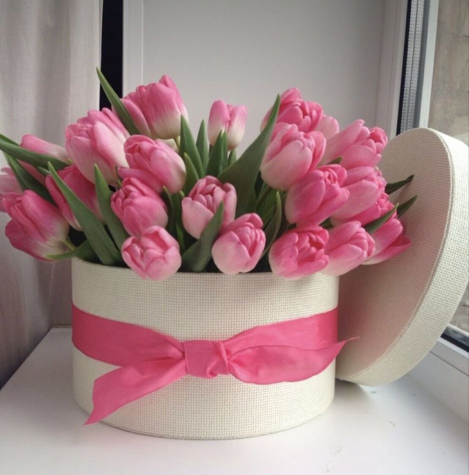 Букет тюльпанов с днем рождения