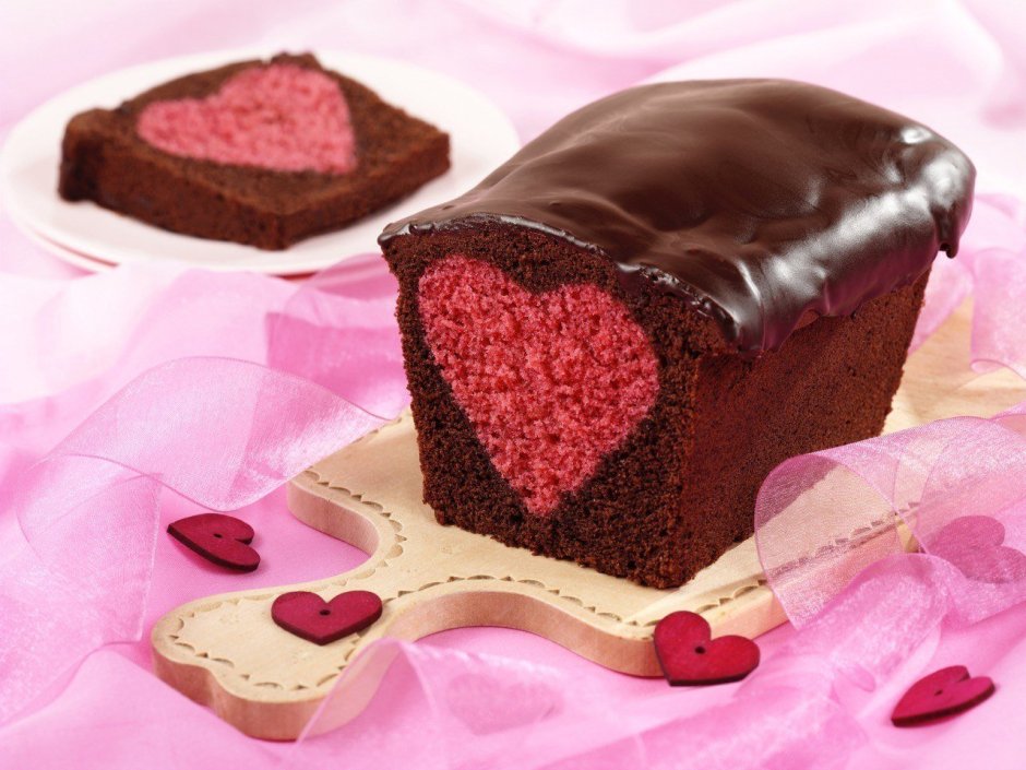 Украшение торта на день Святого Валентина