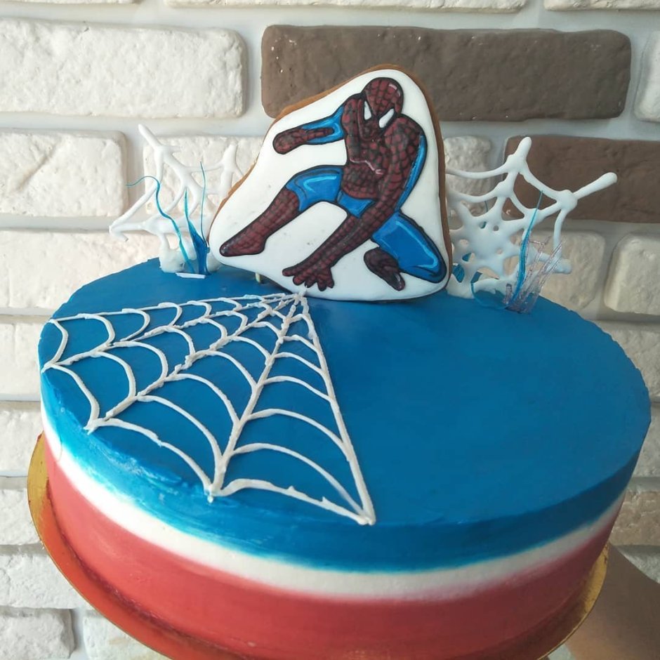 Торт рисунок на торте человек паук