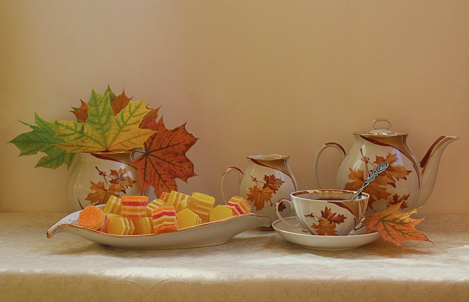 Осенний чайный стол