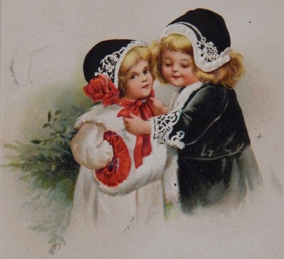 Новогодние открытки 1894 года