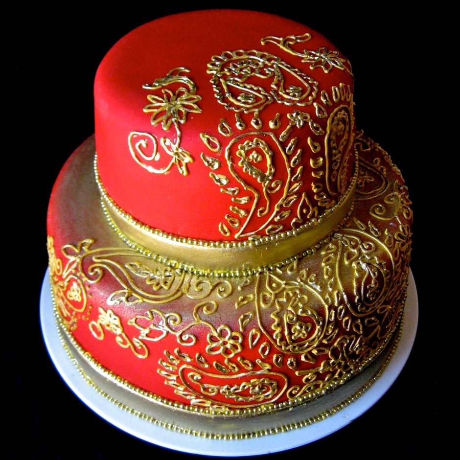 Торт в русском народном стиле