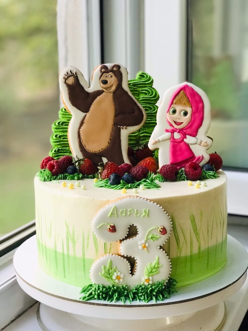 Торт Маша и медведь девочке 2 годика
