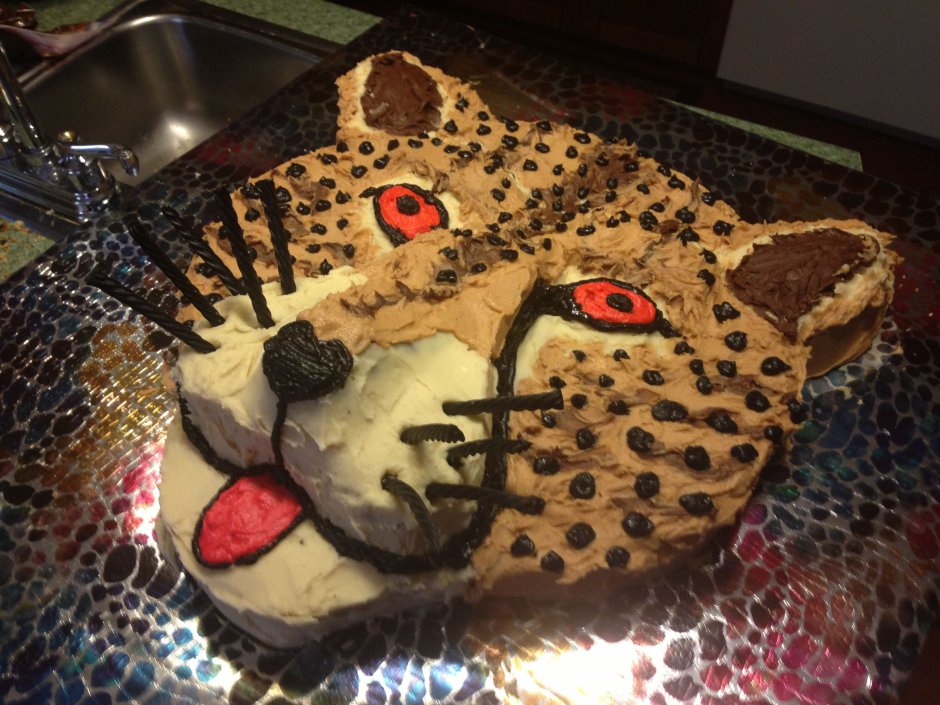 Торт леопардовый маленький