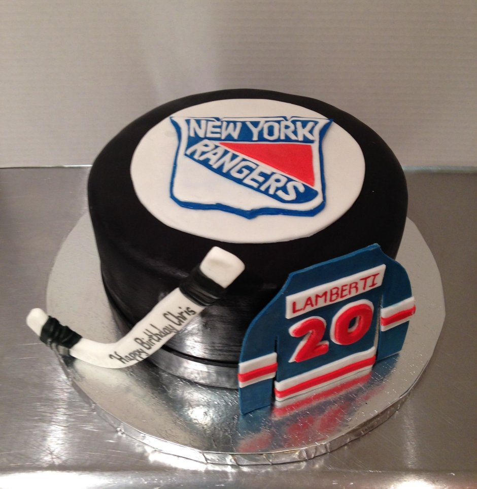 Декор торта для хоккеиста