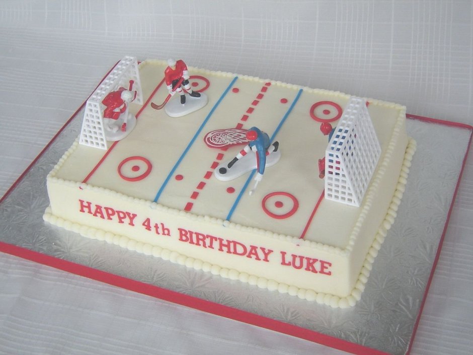 Торт хоккейный конек