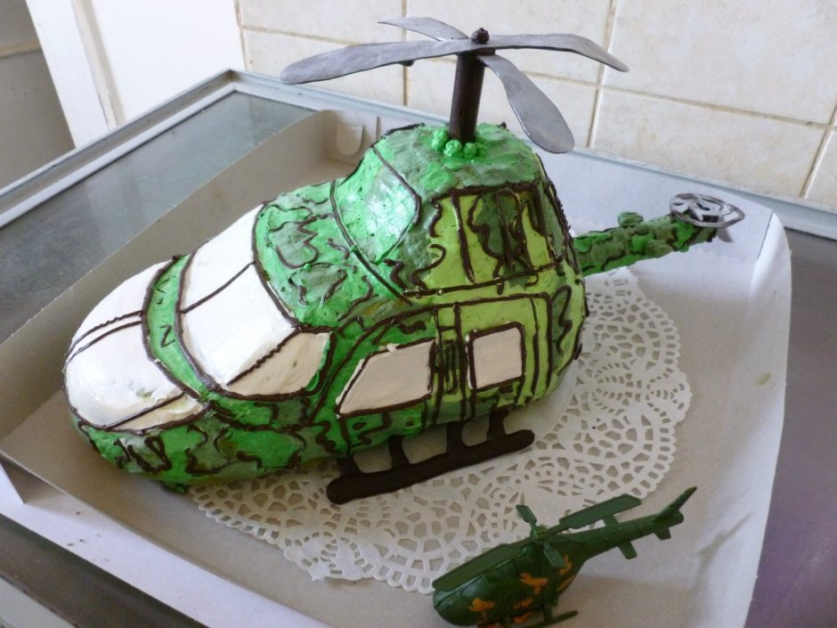 Торт с вертолетом ми 2