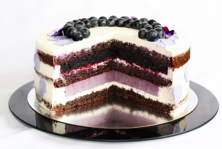 Blueberry Cream Cake торт