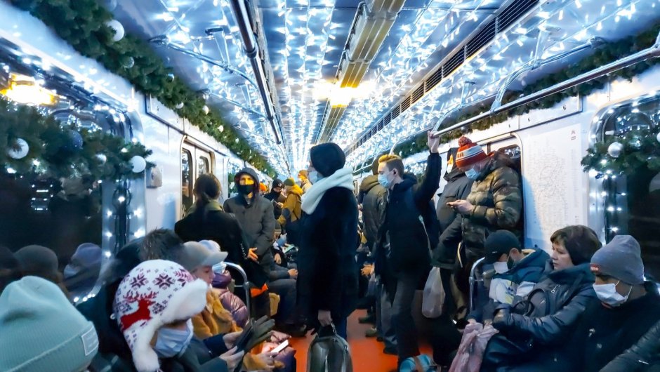 Таганско-Краснопресненская линия новогодний поезд