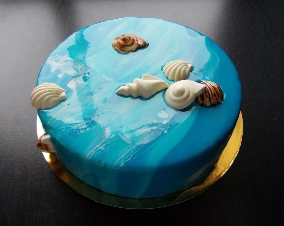 Торт с морской тематикой детский