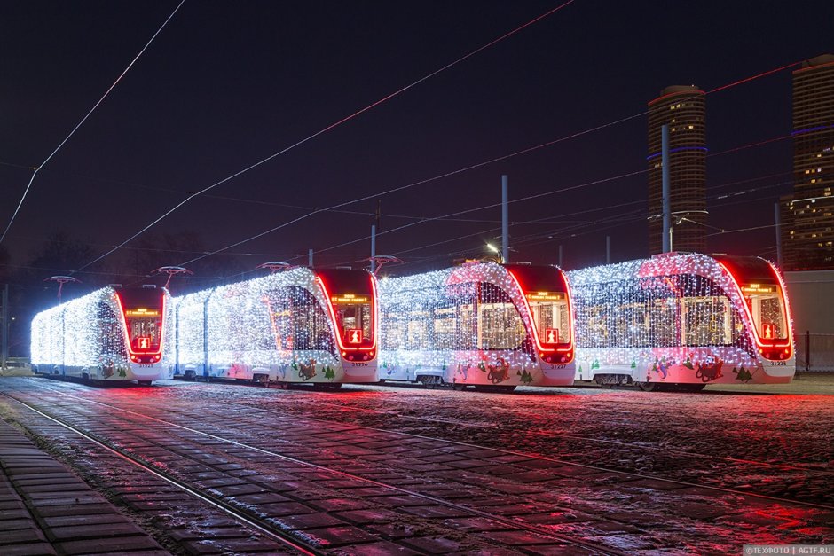Новые трамваи в Москве 2021