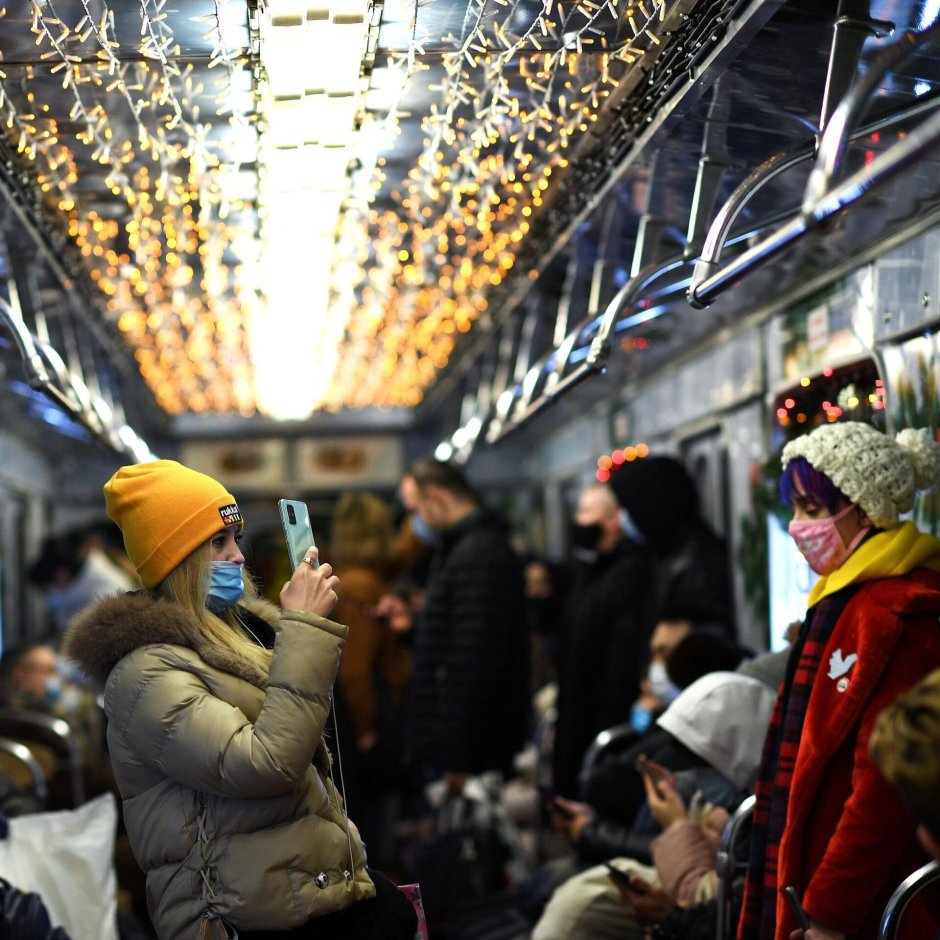 Новогодний поезд на Таганско Краснопресненской