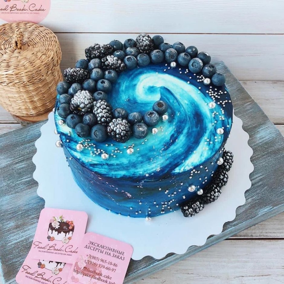 Десерты голубого цвета