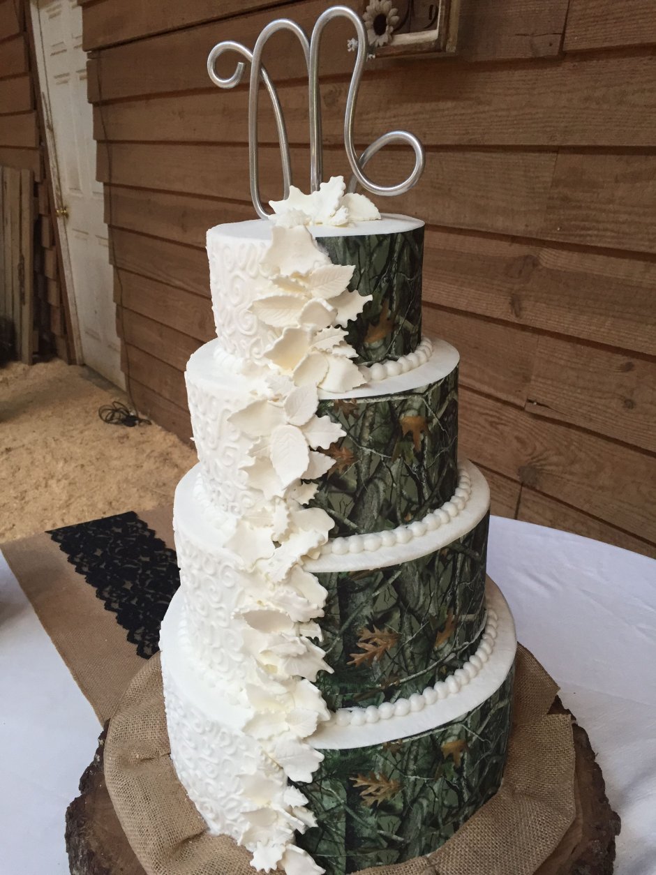 Свадебный торт камуфляж